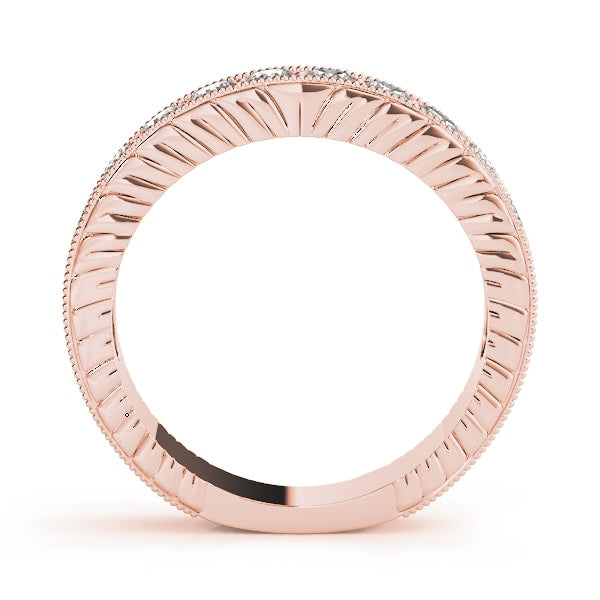 14K Rose Gold 7/8 ct tw Diamond Wedding Ring