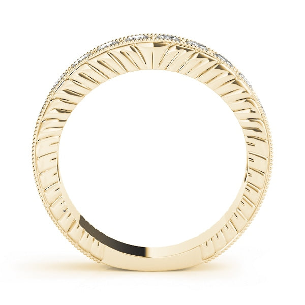 18K Yellow Gold 7/8 ct tw Diamond Wedding Ring
