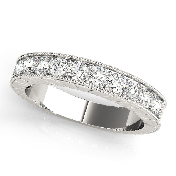 9-Diamond Round Wedding Ring