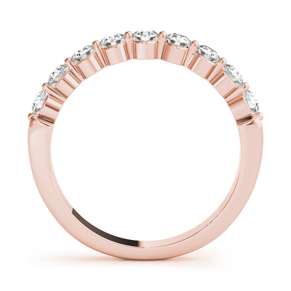 14K Rose Gold 1/2 ct tw Diamond Wedding Ring