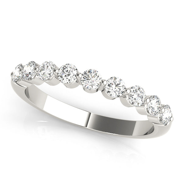 9-Diamond Round Wedding Ring