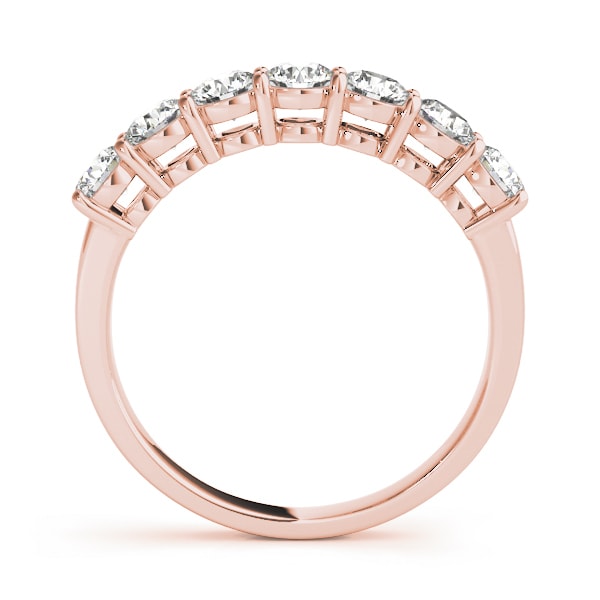 18K Rose Gold 1 ct tw Diamond Wedding Ring