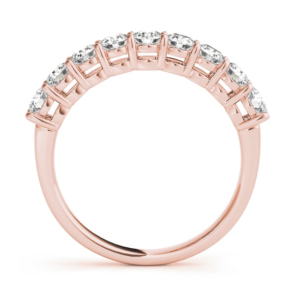 18K Rose Gold 1 ct tw Diamond Wedding Ring