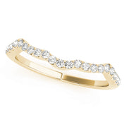 14K Yellow Gold 0.21 CT Diamond Wedding Band