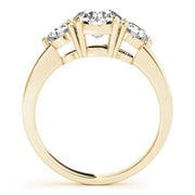 14K Yellow Gold 1 1/2 ct tw Three Stone Diamond Engagement Ring