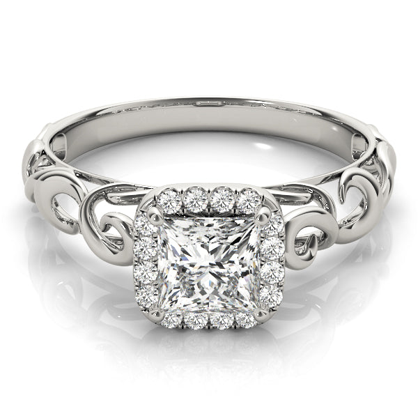 Halo Diamond Engagement Ring