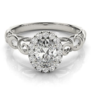 Halo Diamond Engagement Ring