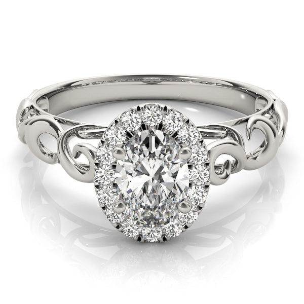Halo Diamond Engagement Ring