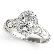 Halo Diamond Engagement Ring