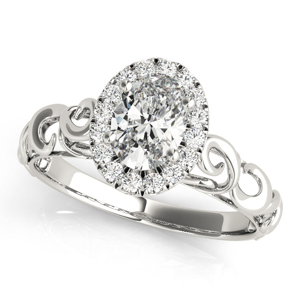 Halo Diamond Engagement Ring