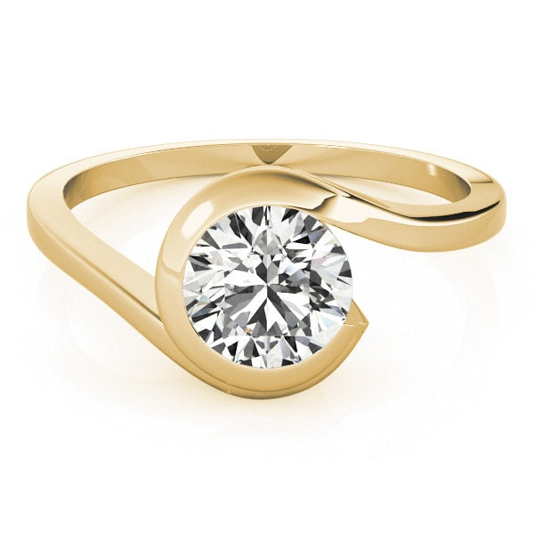 14K Yellow Gold 1/2 ct tw Solitaire Diamond Engagement Ring
