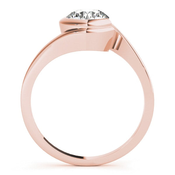 18K Rose Gold 1/2 ct tw Solitaire Diamond Engagement Ring