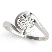 Platinum 1/2 ct tw Solitaire Diamond Engagement Ring