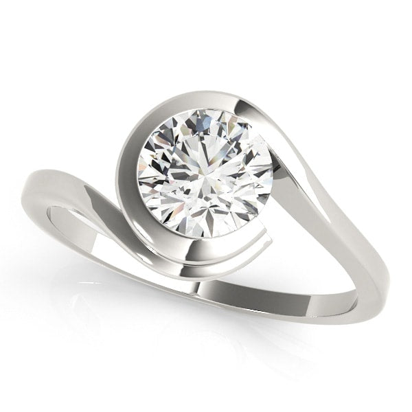 Platinum 1/2 ct tw Solitaire Diamond Engagement Ring