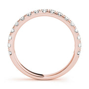 14K Rose Gold 1 ct tw Diamond Wedding Ring