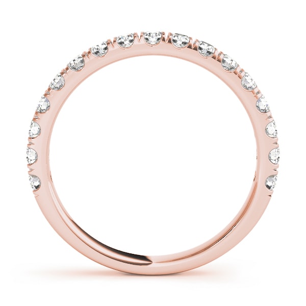 14K Rose Gold 1 ct tw Diamond Wedding Ring