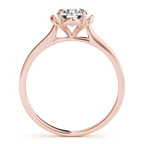 18K Rose Gold 1/3 ct tw Solitaire Diamond Engagement Ring