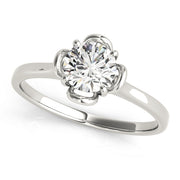 14K White Gold 1/3 ct tw Solitaire Diamond Engagement Ring