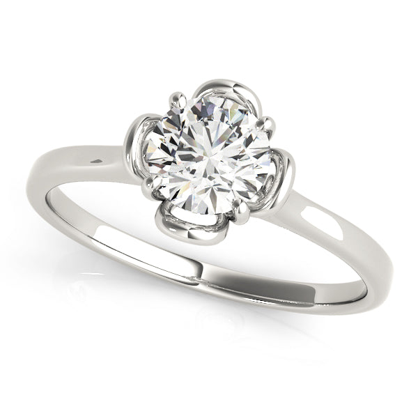 14K White Gold 1/3 ct tw Solitaire Diamond Engagement Ring