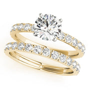 18K Yellow Gold 1 1/3 ct tw Single Row Diamond Engagement Ring