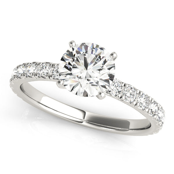 1 CT Round Diamond Engagement Ring