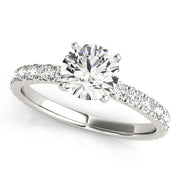 1 CT Round Diamond Engagement Ring