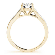 14K Yellow Gold 1 1/3 ct tw Single Row Diamond Engagement Ring