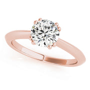 14K Rose Gold 1 CT Diamond Engagement Ring