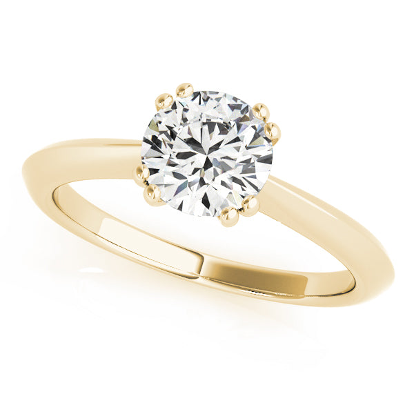 14K Yellow Gold 1ct Diamond Solitaire Engagement Ring