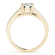 18K Yellow Gold 1 3/8 ct tw Single Row Diamond Engagement Ring