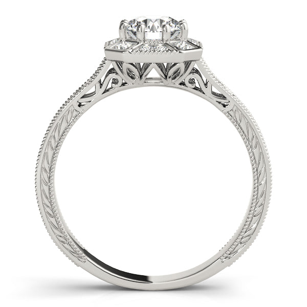 Halo Diamond Engagement Ring