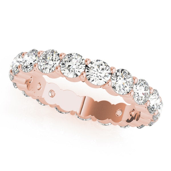 18K Rose Gold 1/2 ct tw Diamond Wedding Ring