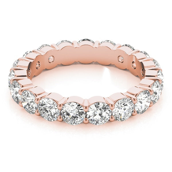 18K Rose Gold 1/2 ct tw Diamond Wedding Ring