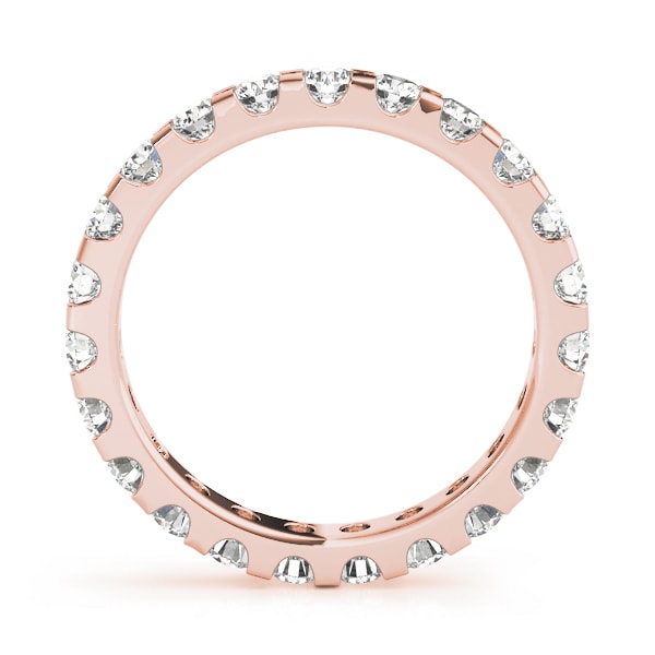 18K Rose Gold 1/4 ct tw Diamond Wedding Ring