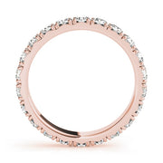 18K Rose Gold 1/2 ct tw Diamond Wedding Ring