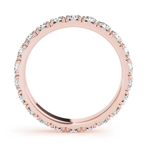 18K Rose Gold 1/2 ct tw Diamond Wedding Ring