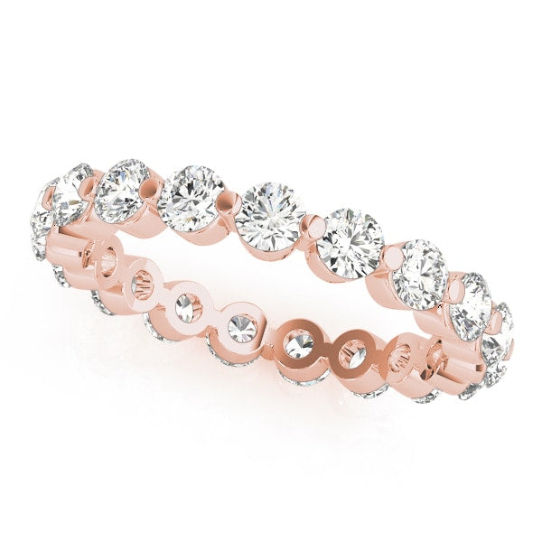 14K Rose Gold 5/8 ct tw Diamond Wedding Ring