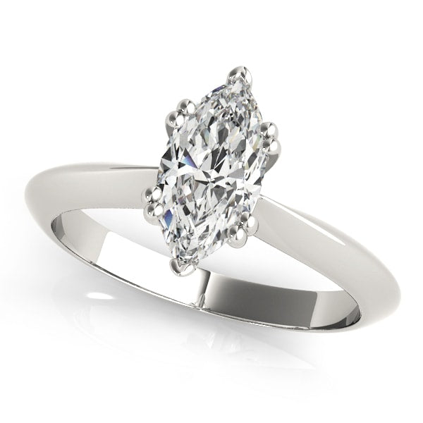 14K White Gold 1 ct tw Solitaire Diamond Engagement Ring