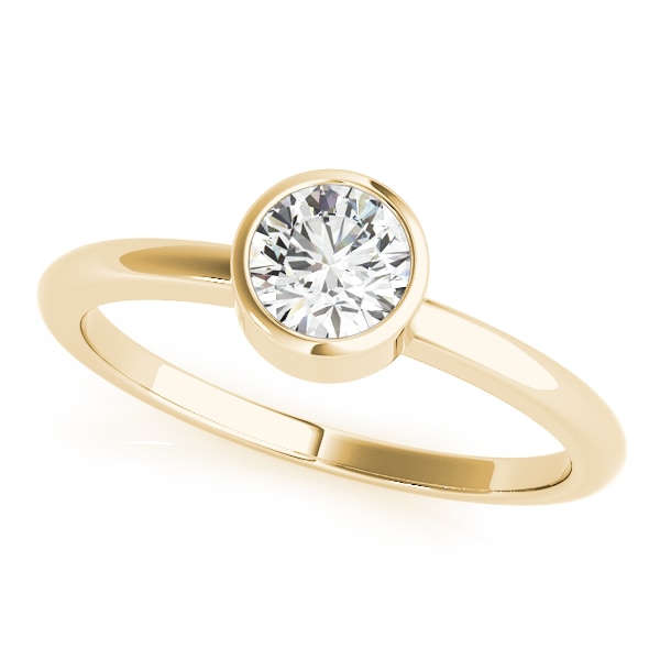 14K Yellow Gold 1/2 ct tw Solitaire Diamond Engagement Ring