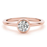 14K Rose Gold 1/2 ct tw Solitaire Diamond Engagement Ring