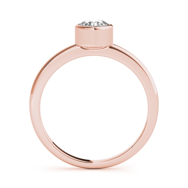 18K Rose Gold 1/2 ct tw Solitaire Diamond Engagement Ring