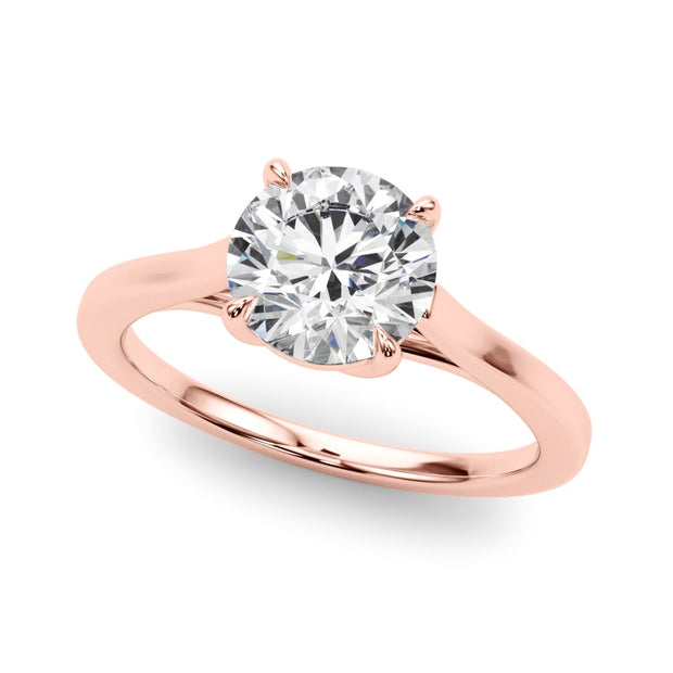 14K Rose Gold 1 1/2 ct tw Solitaire Diamond Engagement Ring