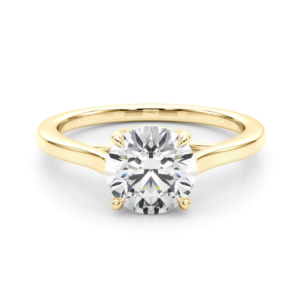 14K Yellow Gold 1 1/2 ct tw Solitaire Diamond Engagement Ring
