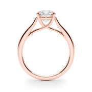 14K Rose Gold 1 1/2 ct tw Solitaire Diamond Engagement Ring