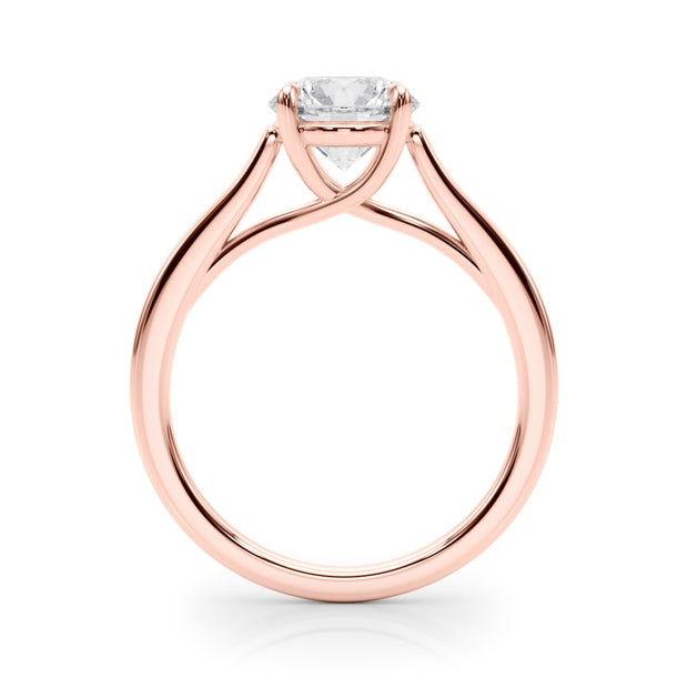 14K Rose Gold 1 1/2 ct tw Solitaire Diamond Engagement Ring