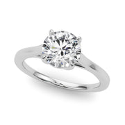 14K White Gold 1 1/2 ct tw Solitaire Diamond Engagement Ring