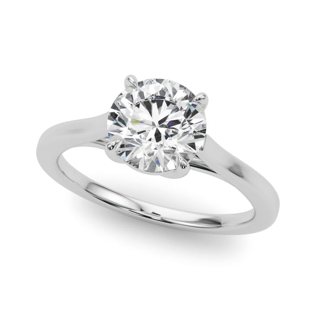 14K White Gold 1 1/2 ct tw Solitaire Diamond Engagement Ring