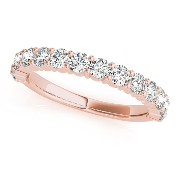 14K Rose Gold 1 ct tw Diamond Wedding Ring
