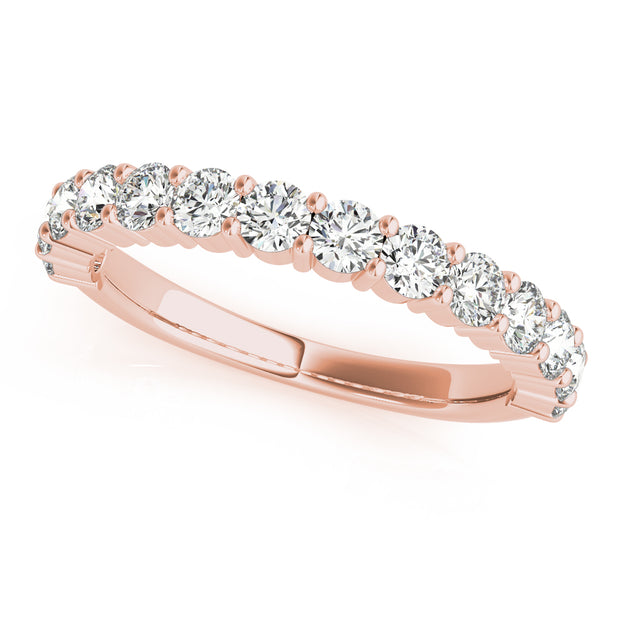 14K Rose Gold Diamond Wedding Ring