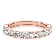 18K Rose Gold 1 ct tw Diamond Wedding Ring